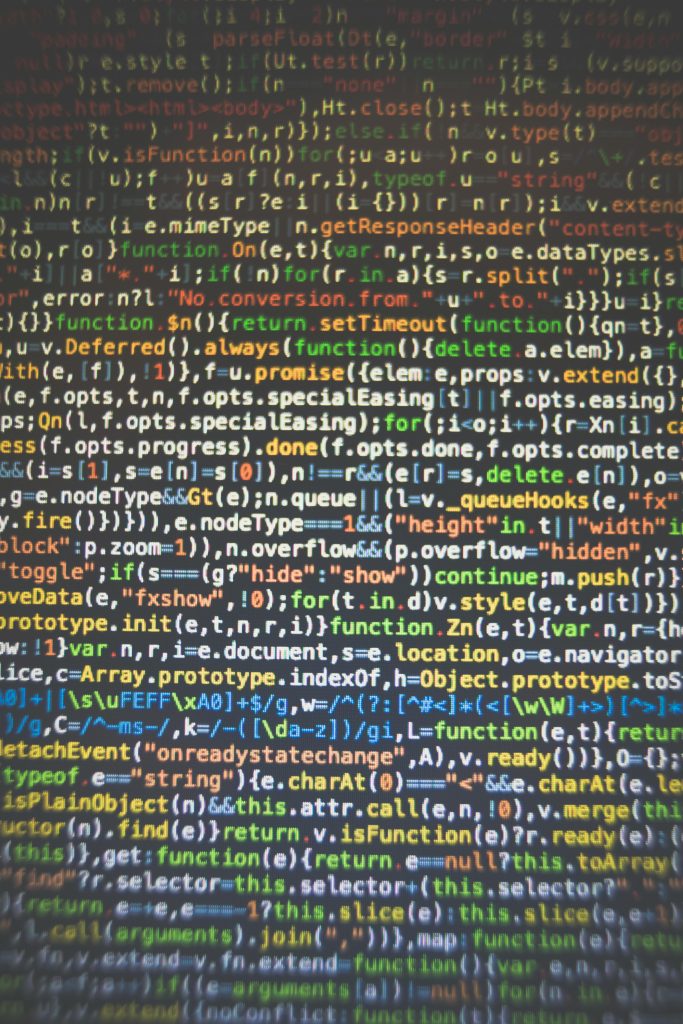 Current image: Vibrant code displayed on a computer screen showcasing programming and software development concepts.